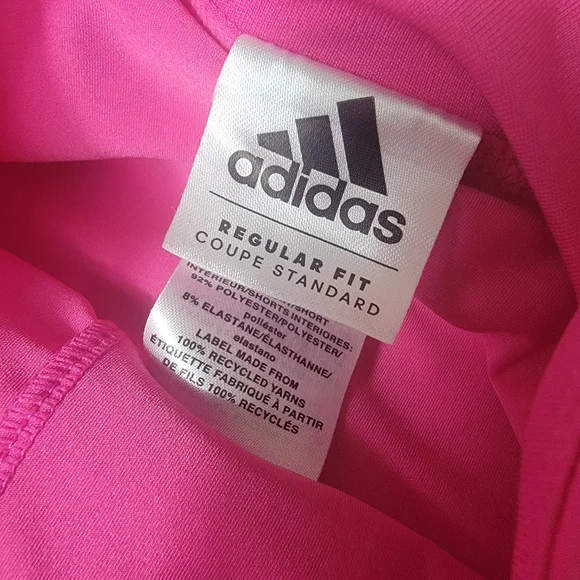 Adidas hot pink with black stripes skort skirt size 2T - Picture 3 of 8